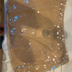 Kim Shui Gold Sequin Mini Skirt